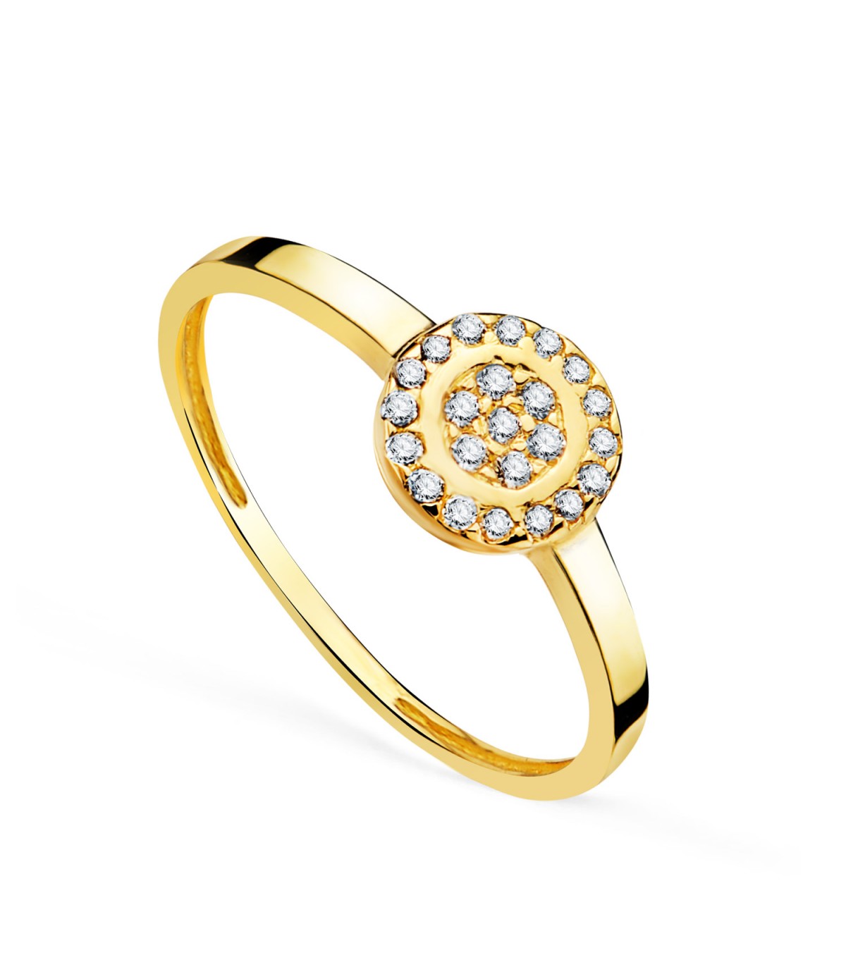 Joyería online Alda Joyeros | Anillo de Comunión Piedad Oro 18 Kilates y circonitas - Compra online