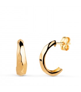 Geflochtene Creolen - Ohrringe Graziella aus Gelbgold 18K /750er Gedreht - Für Damen