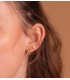 Créoles femme, design bombé Zendaya, 15 mm - Boucles d'oreilles en ligne Alda