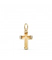 Croix en or 750 15mm Mate et Polie