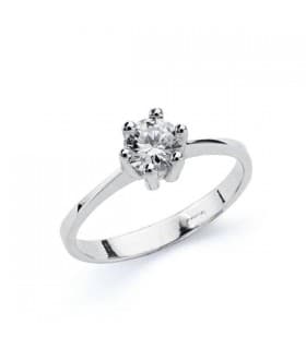 Solitario OB Salvatore anillo de compromiso boda joyas novia oro 18 kilates