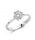 Anello Solitario Sannia Oro bianco 18 Kt