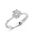 Solitaire blanc Sannia 18 Carats