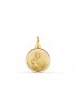 Anhänger zur Taufe der Madonna von Karmel Medaille 18K Gelbold - 14 mm