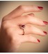 Bague solitaire en or blanc. Bague pour femme. Acheter bagues en ligne.