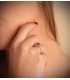 Bague solitaire en or blanc. Bague pour femme. Acheter bagues en ligne.