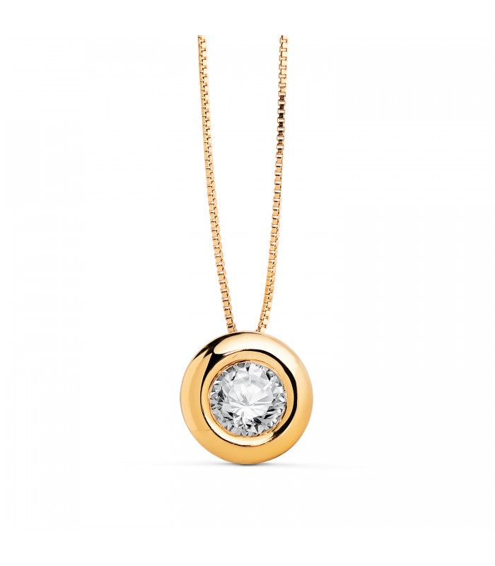 Colliers avec diamants pour femmes : Collier diamant Délice 0.325 ct Or jaune 750 18K