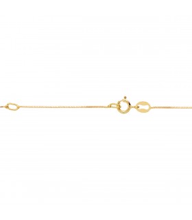 Collana con diamante punto luce 0.325 ct Oro giallo 18Kt, catenina veneziana di 42 cm.