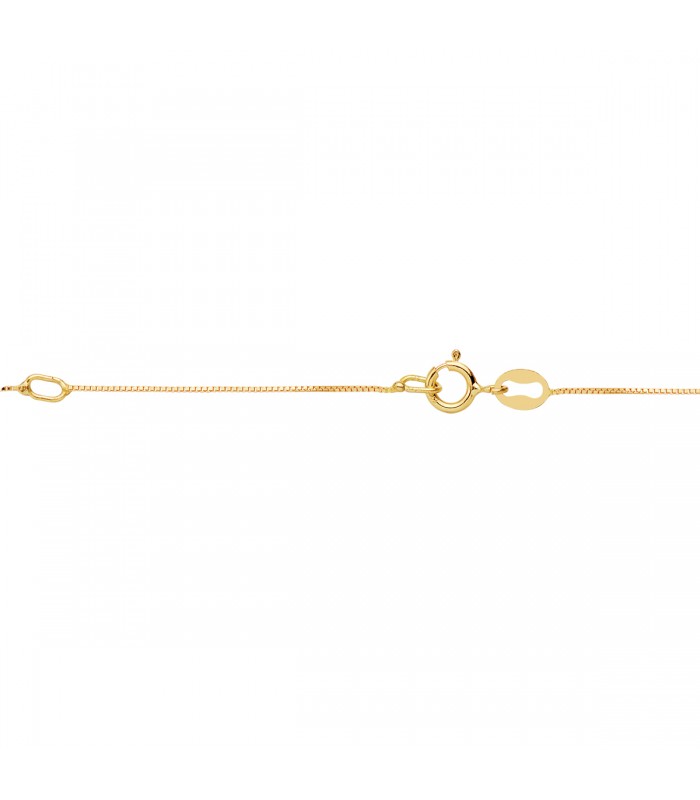 Collier diamant pour femme Délice 0.325ct Or jaune avec chaîne vénitienne 42 cm