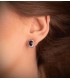 Ohrringe Sybil Saphir  und Diamant 750 Weißgold