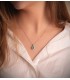 Anhänger Smaragd & Diamant Sybil 750 Weißgold