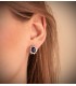 pendientes diamantes - Pendientes Eowyn Oro 18K Zafiro y Diamantes -  pendientes de mujer