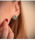 pendientes diamantes - Pendientes Eowyn Oro 18K Esmeralda y Diamantes -  pendientes de mujer
