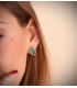 Diamant Ohrringe mit Smaragd Eowyn | 750 Weißgold