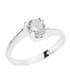 Solitaire blanc Serapia 18 Carats