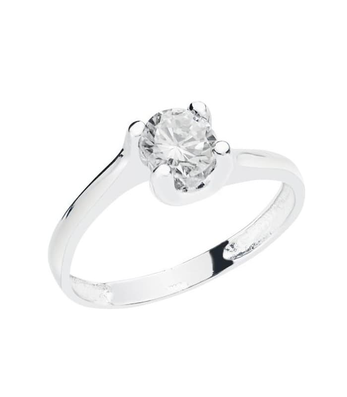Solitaire blanc Serapia 18 Carats