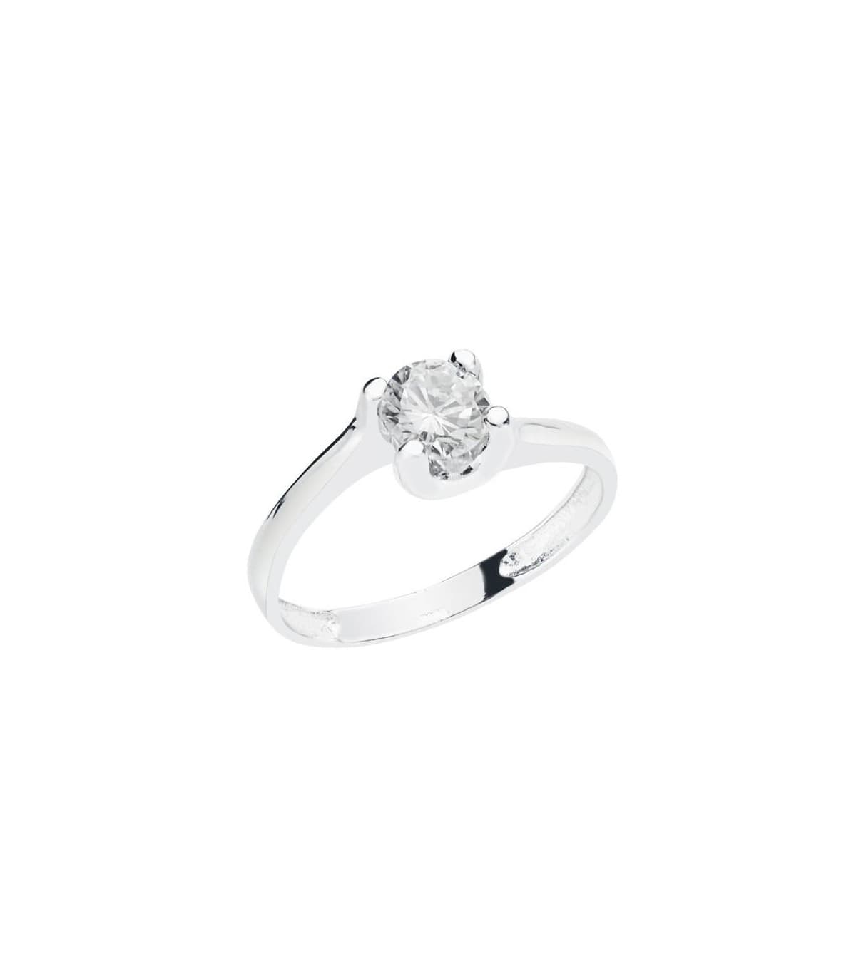Solitaire blanc Serapia 18 Carats