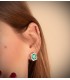 Pendientes Carrie Oro 18K Esmeralda y Diamantes