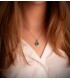 Pendentif Galadriel OB 18K Émeraude 1.74 Ct. Diamants 0.42 Ct.