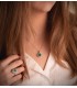 Pendentif Galadriel OB 18K Émeraude 1.74 Ct. Diamants 0.42 Ct.
