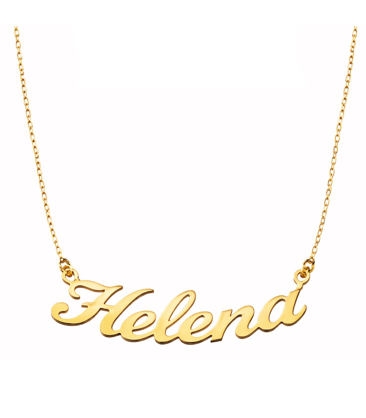 Collana con nome personalizzato, ideale per donna, in oro giallo 750/1000.