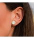 Orecchini tondi con madreperla - Judy oro giallo 18kt 12 mm | gioielli donna