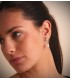 Boucles d'oreilles Madame Charlotte Aglaé Or Blanc 9K Perle