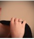 anillo de compromiso claire en oro blanco para novia