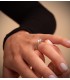 Solitario oro blanco 18 Ktes anillo de pedida boda novia sortija mujer