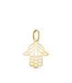 Mano di Fatima traforata Ciondolo oro 18kt 16mm