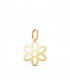 Pendentif en or 18 carats avec motif fleur Margarita, 12 mm, discret et ajouré | Pendentifs pour femmes et filles.