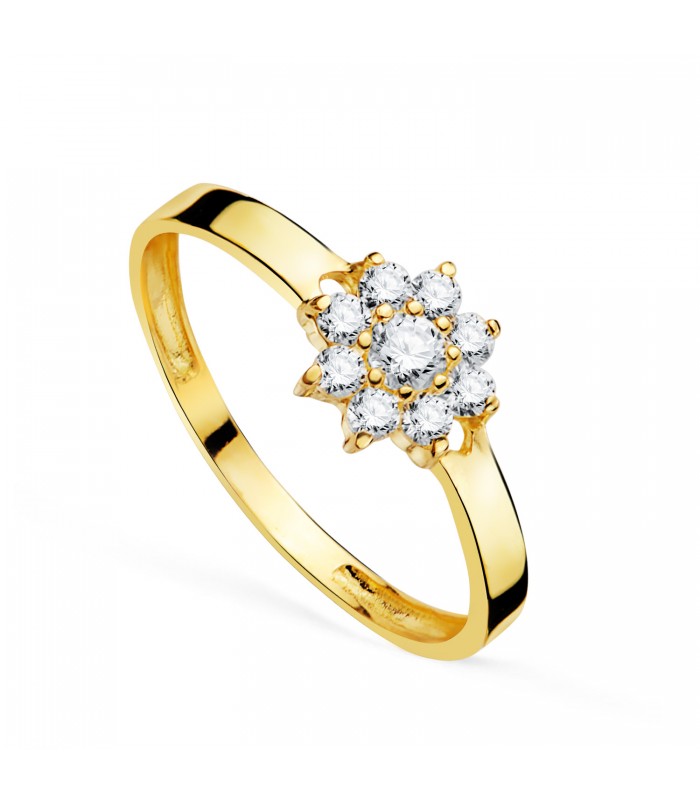 Joyería online Alda Joyeros | Anillo de Comunión Sandra Oro 18 Kilates y circonitas - Compra online