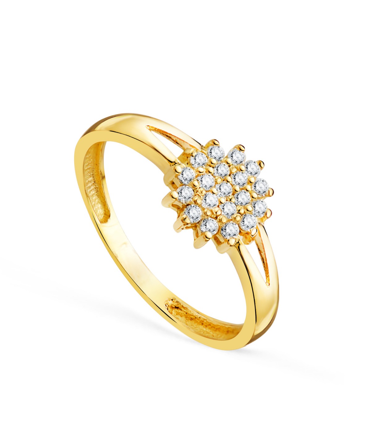 Joyería online Alda Joyeros | Anillo de Comunión Valle Oro 18 Kilates y circonitas - Compra online
