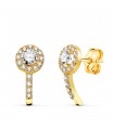 Pendientes Comunión Loredana oro 18K