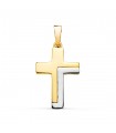 Kreuz 18K Gelb- und Weißgold, 22mm | 22487