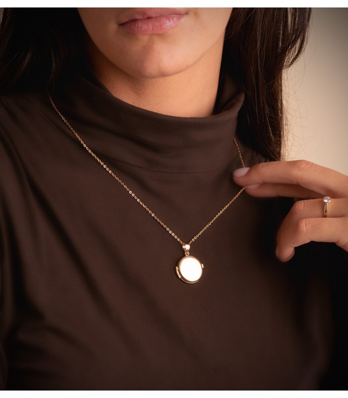 Medaillon Anhänger 18K Gold 16929