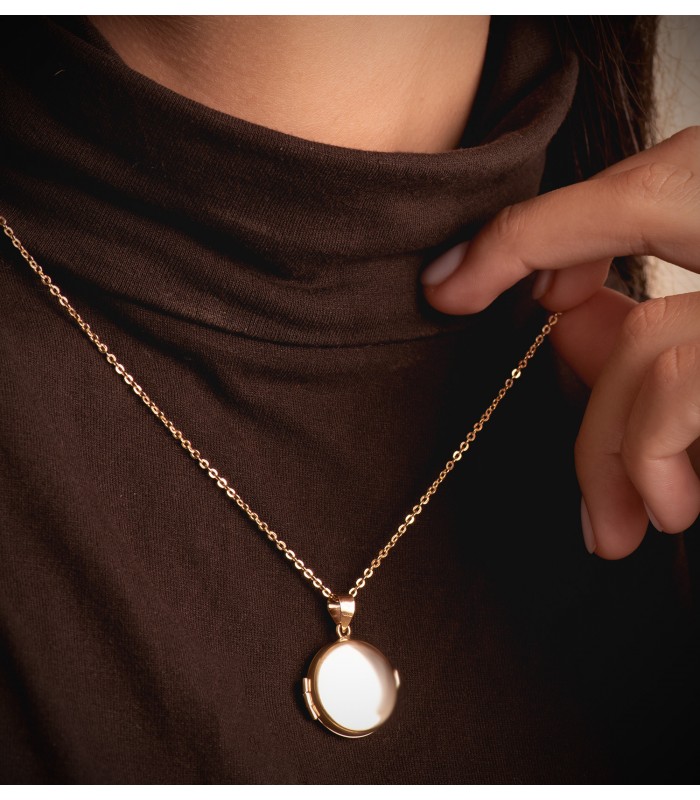 Medaillon Anhänger 18K Gold 16929