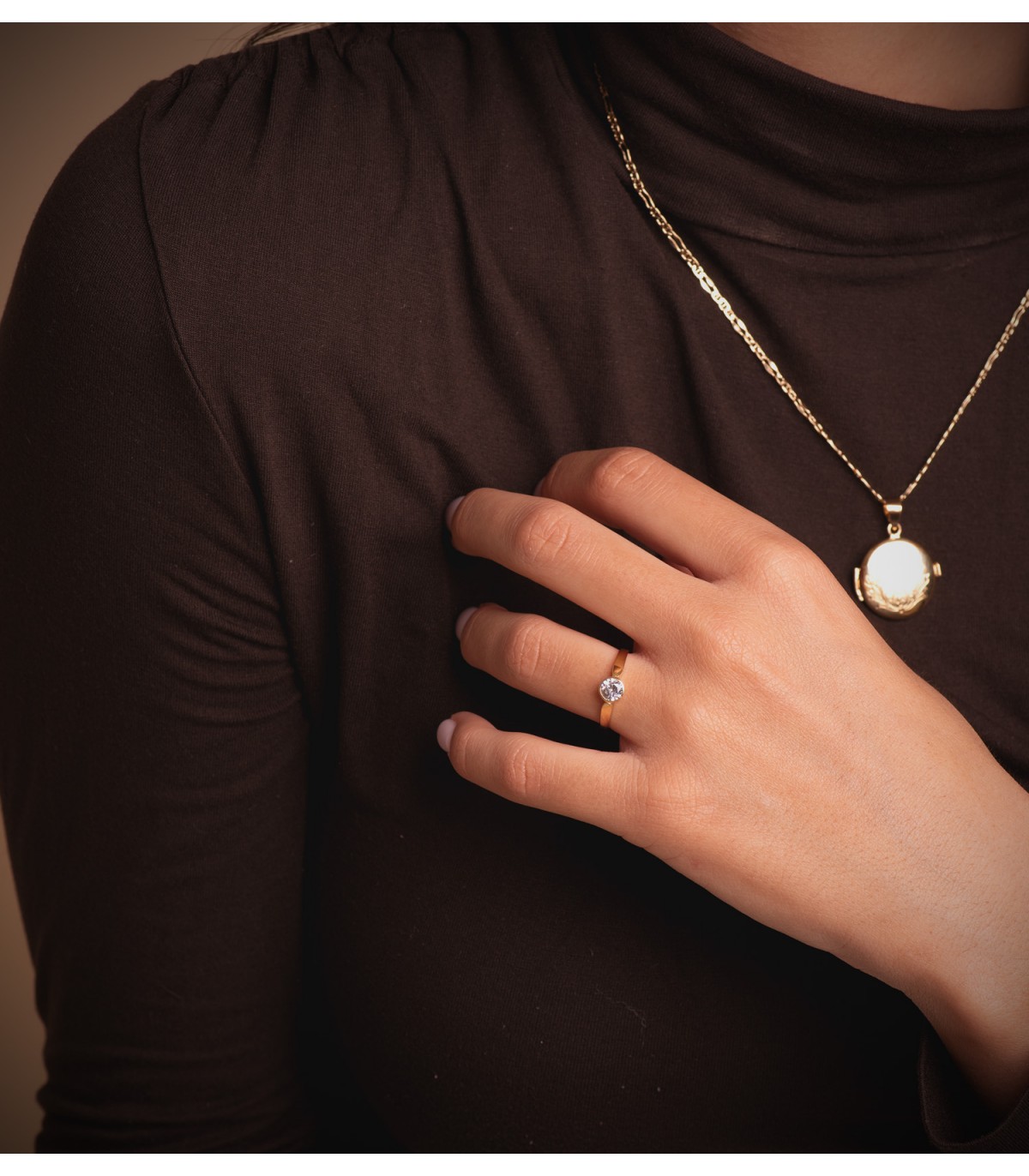 Solitaire Casandra 18 Carats Or jaune