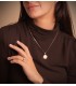 Pendentif porte-photo Rond Or 18 K 21 MM