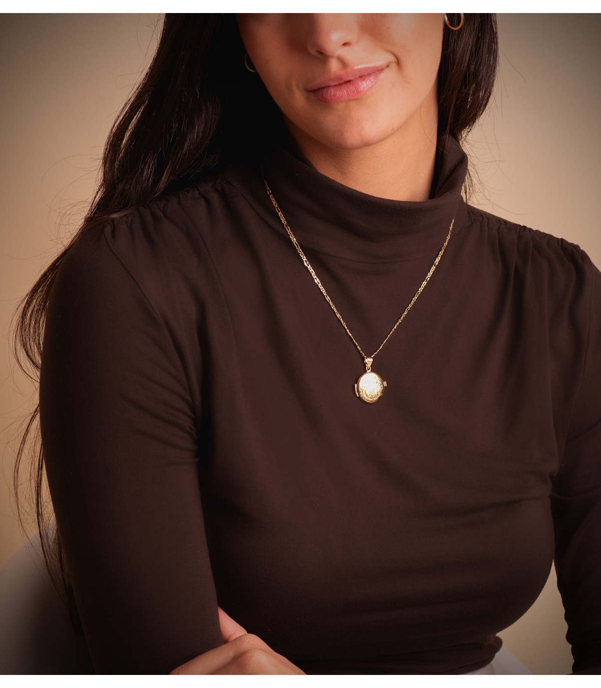 Collana a maglia alternata marina e Figaro - Oro giallo, misura 2 mm 50 cm | Catene da donna