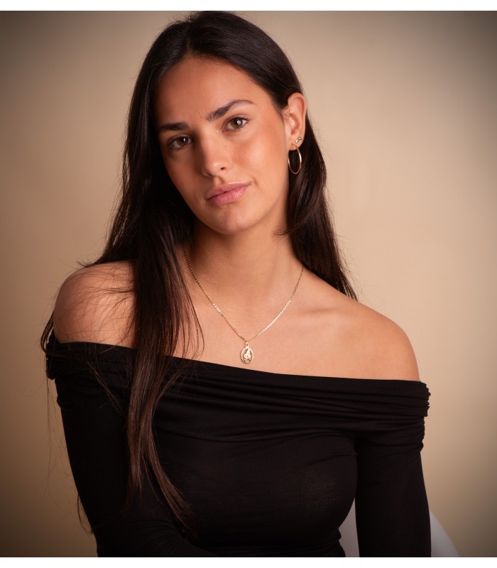 Collana donna Catena a lingottino - Maglia  diamantata 2 mm 45 cm - Oro 750/1000