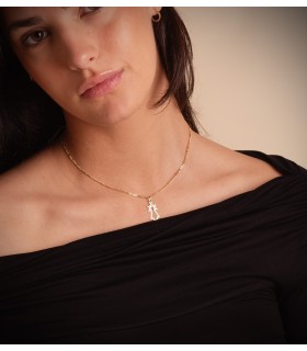 Colgante Virgen del Pilar Oro 18K 20mm