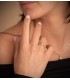Solitaire Femme Or jaune 18k Juncia