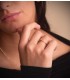 Solitario de Boda Mujer Oro amarillo Davos 18 Kilates anillo de compromiso