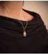 Pendentif en or 18 K Méduse 15 mm avec grecques. Pendentifs femmes, bijoux online.