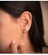 Boucles D'oreilles Pendantes Infini Or Jaune 18K - boucles d'oreille en or pour femme - bijoux en or en ligne
