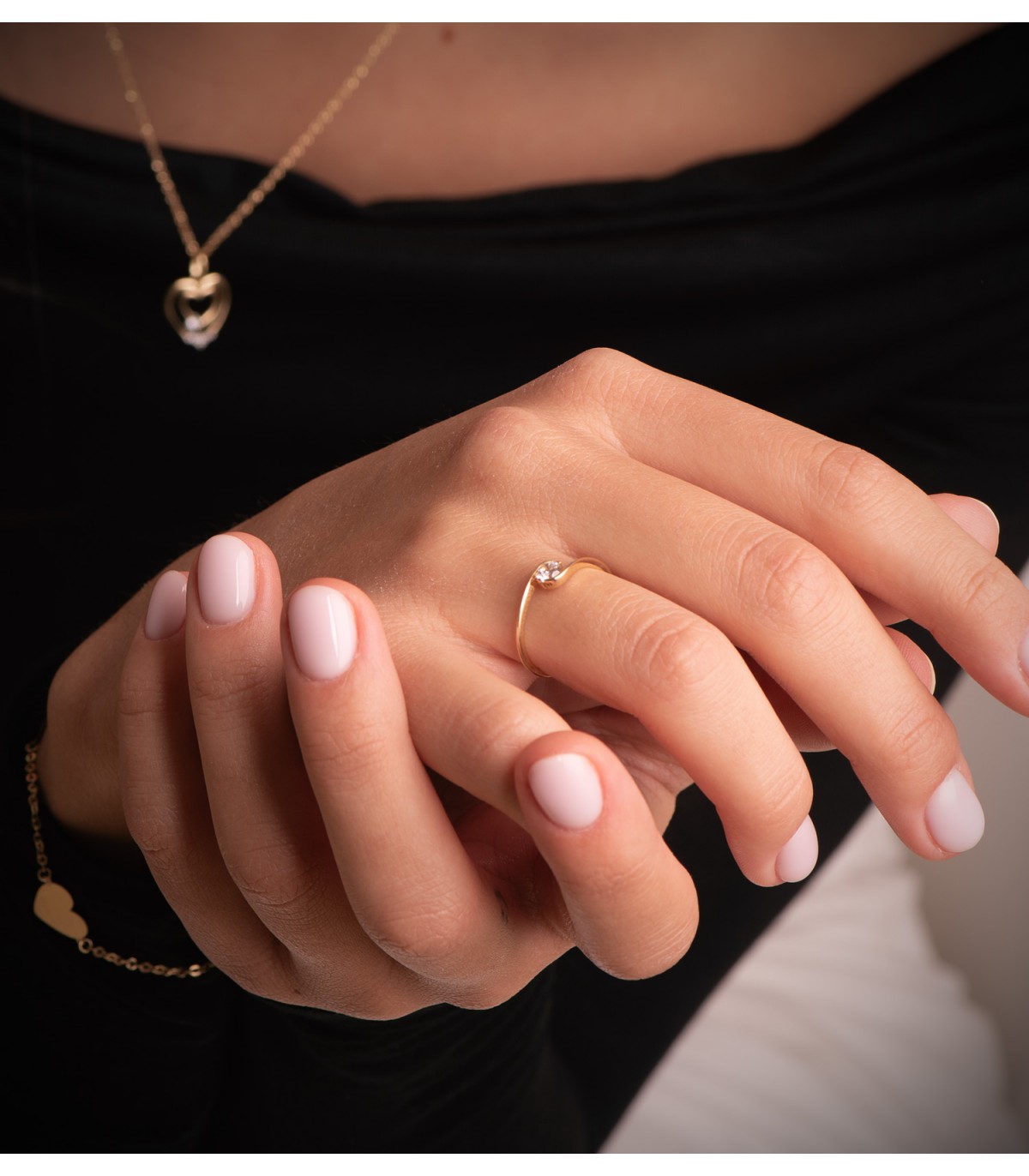 Solitario Aurora oro giallo 18 Kt