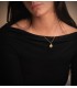 Collana catena diamantata 1,2 mm 45cm in oro giallo 750 - Collana maglia forzatina da donna, Alda gioielli.