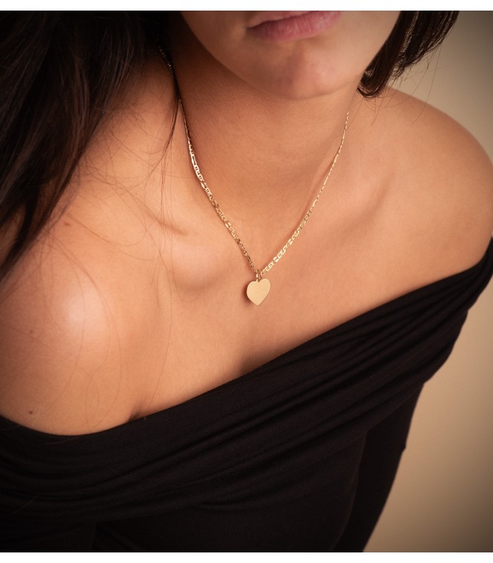 Cadena Oro 18K Fígaro Ancla 2 mm 45 cm | cadenilla mujer de oro, joyería online