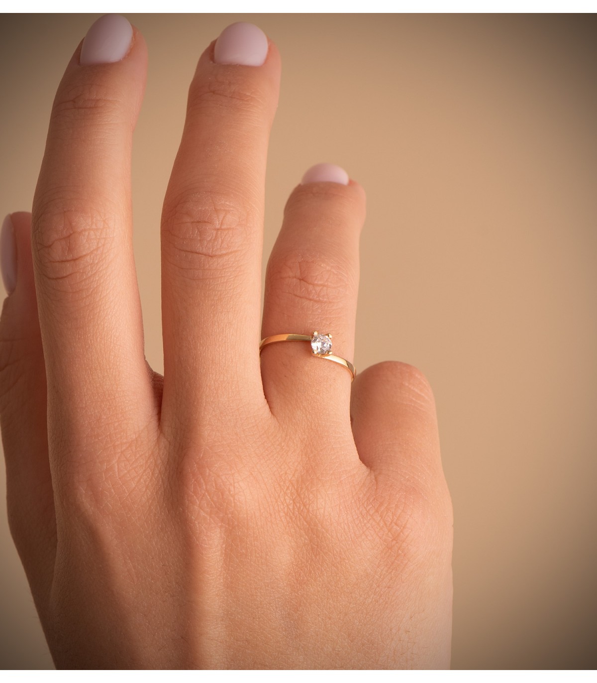Solitär Ring mit Zirkonia Gold 18K /750er 19421-OA OLIVIA Verlobungsring